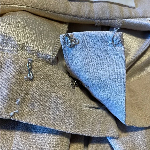 Sonia Rykiel Wide‎ Leg Trousers Pants Women’s Size Small Pleated High Rise Beige - Picture 7 of 10